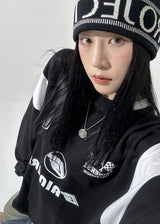 Big over varsity t-shirt