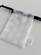 Swan Dot Drawstring Pouch