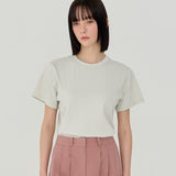 INCISION LINE T-SHIRT (GRAY BEIGE)