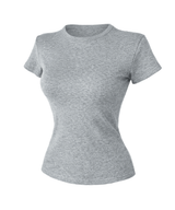 Cotton eyelet round-neck top (3color)