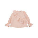 round frill blouse