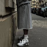 [HFORUS MADE] アーマーカットオフバミューダパンツ IN GREY