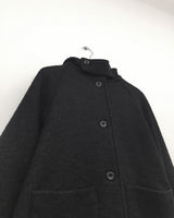 [MD Pick]ファインウールフーデッドハーフコート (2color)