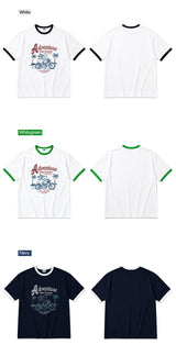 アドベンチャー イントゥ サマー オーバーフィット リンガー Tシャツ(3color)
