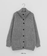 Kelma Button Pocket Wool Knit Cardigan