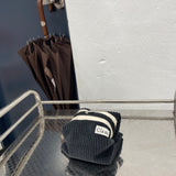 Clam round pouch _ Corduroy midnight