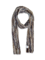 O Logo Fluffy Muffler / Brown Multy