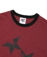 ツインスターリンガーSS Tシャツ バーガンディー(CV2FMUT549A)