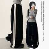 Enz Side Track Line Wide Pants