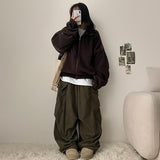 Shortlee boxy fleece zip-up jumper