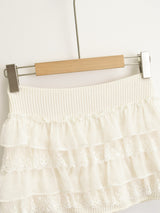 Frill lace banding mini skirt 231138038