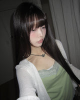 Meirin Lace V-Neck Sheer Cardigan