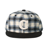Cロゴ チェック キャップ (Blue Check)
