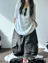 シャーリングカーゴロープポイントバルーンコットンパンツ🩶🖤🤎 - 3カラー