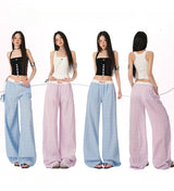 Dopamine レースポイントフェイクレイヤードワイドパンツ