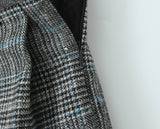 Houndstooth Pleated Skirt