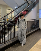 Dark Button Hooded Cardigan