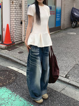 BACK POCKET MAXI JEANS (2C)