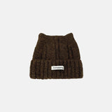 Unisex オーバーサイズキャットイヤーニットビーニー