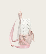 Ribbon Polka Dot Canvas Backpack – Cute College & Commuter Bag
