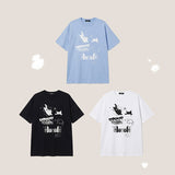 ブラック キャット ボクシー ショートスリーブ Tシャツ (3 colors)