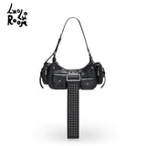  "Rebellious Love Concubine" Black Women's Handheld Shoulder Bag