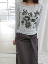 flower printing t
