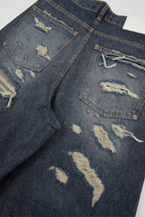 Bay vintage back parachute denim pants