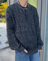 Ber Two-tone knit (Black)