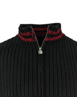 Mwoong Italy Wool Cashmere Knit Zip-up(BLACK)