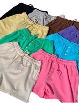 summer button shorts