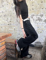 [BASIC ITEM] ベーシックセミクロップTシャツ(4color)