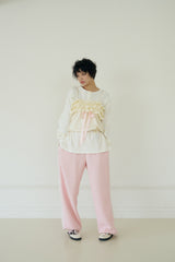 POPPY TWEED PANTS (PINK)