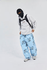 ALL OVER SUNDAY RABBIT WIDE TRACK PANTS