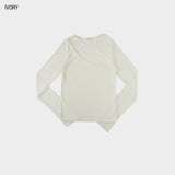 Curve slit ribbed top