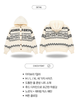Plain hooded button knit cardigan