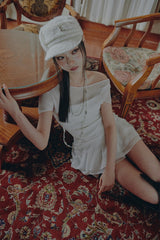 LUNA BELLBOY CAP cream