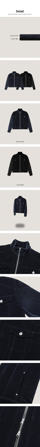 [NEW SEASON] ベルベットニットトラッカージャケット(2color)