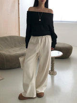 [MADE] ENTOL VELOUR WIDE PANTS