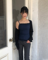 Pureble Open Front Long-Sleeve Cardigan