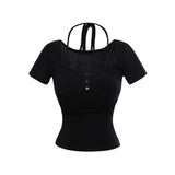 Della Strap Layered T-Shirt