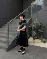 Diron Striped Henley Knit