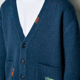 Stitch Point Oversized Cardigan_Blue
