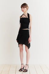 FAIRY HALTER TOP black