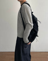 Lav Crop Contrast Knit