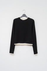 (W) フェイクドットレイヤートップ (3color)