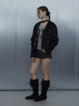 SHORT CHOKER JACKET / BLACK