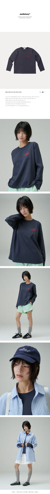 MELLOW MOMENT PLAIN T-SHIRT (Navy)