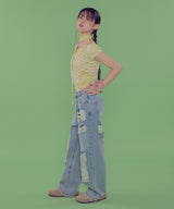 [NF] MILKY WAY SCARF TEE_(LIME)_F24QB361