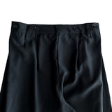Grace Two-Tuck Button Wide Long Slacks